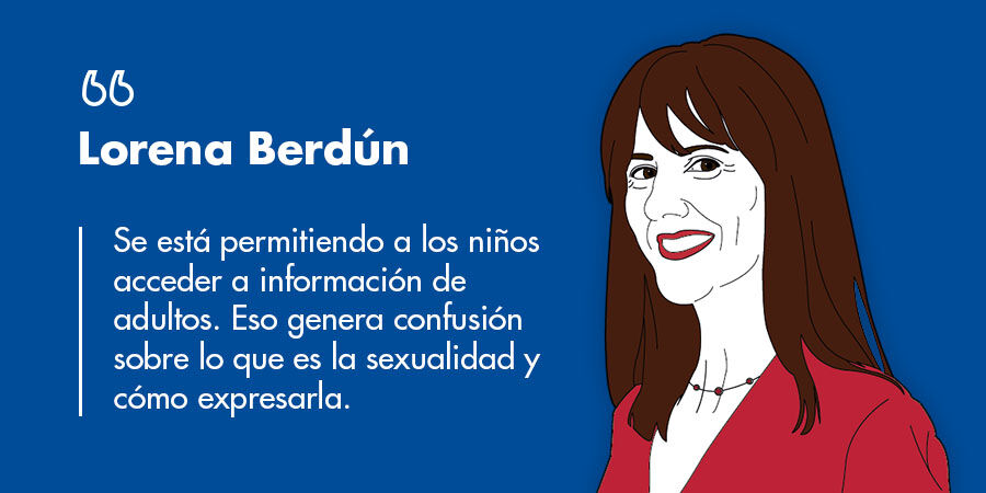 Lorena Berdún: “Se está permitiendo a los niños acceder a información de adultos. Eso genera confusión sobre lo que es la sexualidad y cómo expresarla”