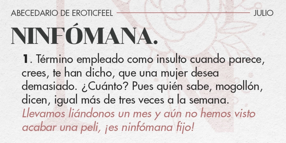 De ninfómanas y sátiros