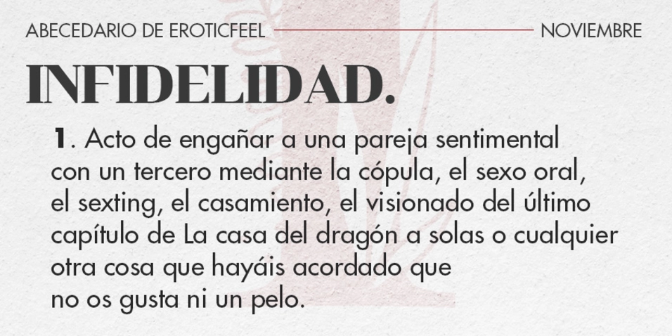 Un beso, un polvo, un tonteo, un mensaje… ¿Qué entiendes tú por infidelidad?