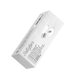 Cable Cargador Magnético Blanco con Enchufe USB Satisfyer - EroticFeel