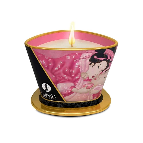 Shunga Rose Petals Massage Candle