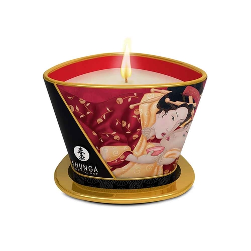 Shunga Sparkling Strawberry Wine Massage Candle