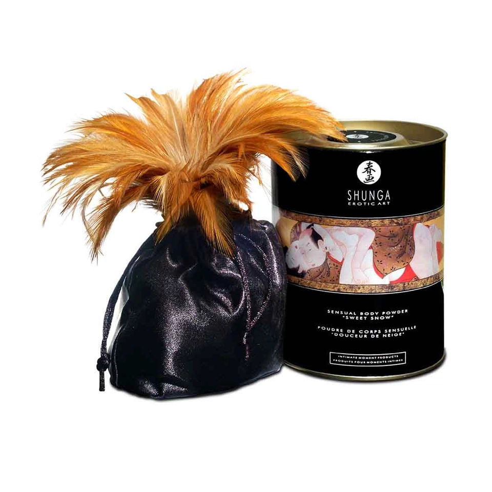 Shunga Sweet Snow Body Powder Sparkling Strawberry Wine Pó Comestível