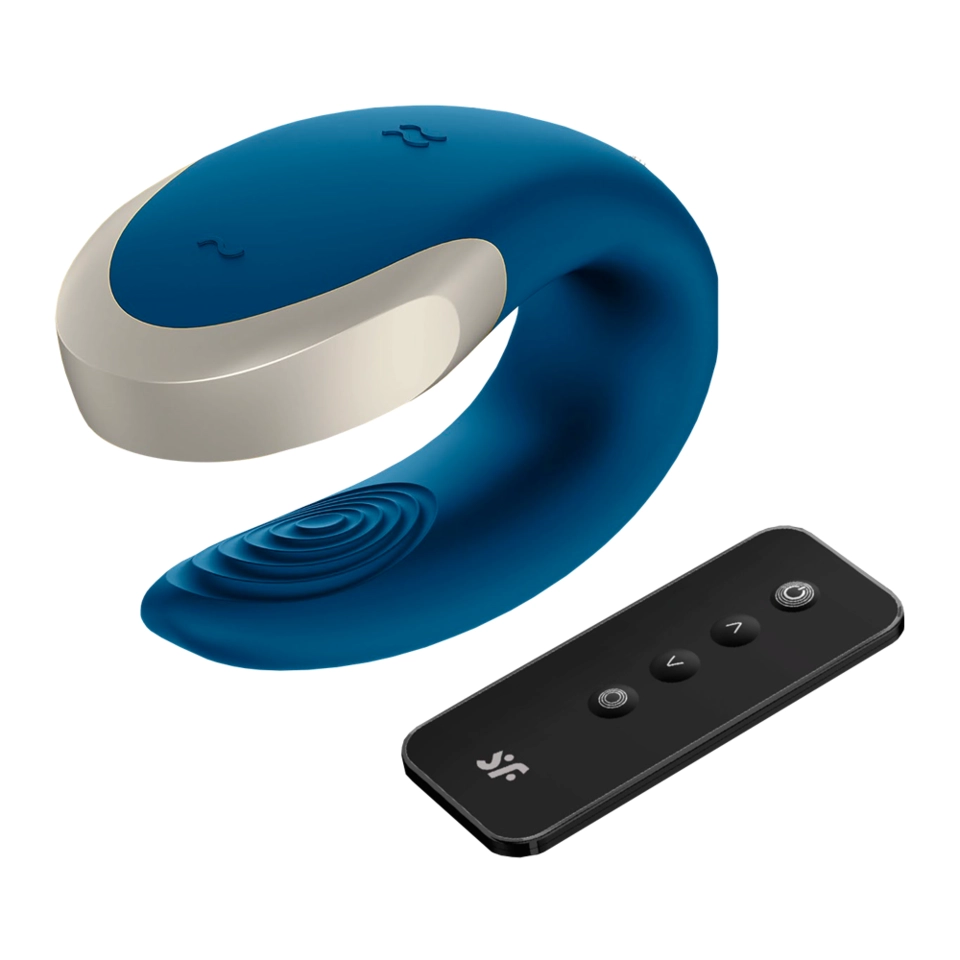 Satisfyer Double Love Blue Vibrator for Couples