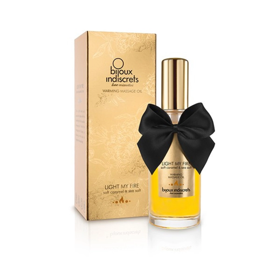 Bijoux Indiscrets Light My Fire Soft Caramel Óleo de Massagem Efeito Calor