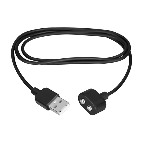 Câble Chargeur Magnétique Noir avec Prise USB pour Satisfyer 3