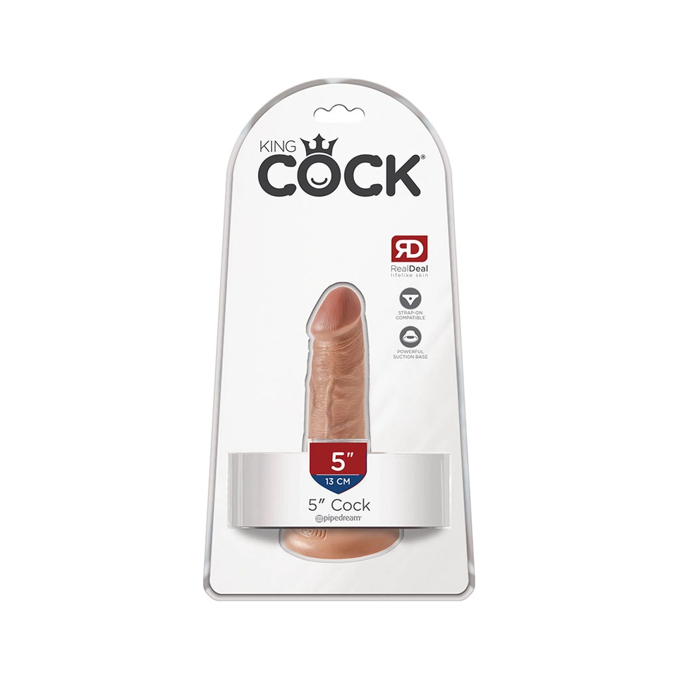 King Cock 5" - 13 cm Gebräunte Haut Realistischer Dildo 2