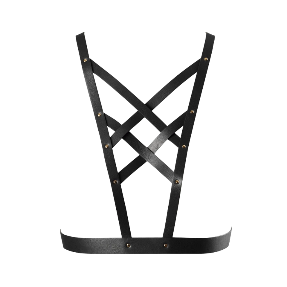 Bijoux Indiscrets Maze Harness con Scollatura Incrociata Colore Nero
