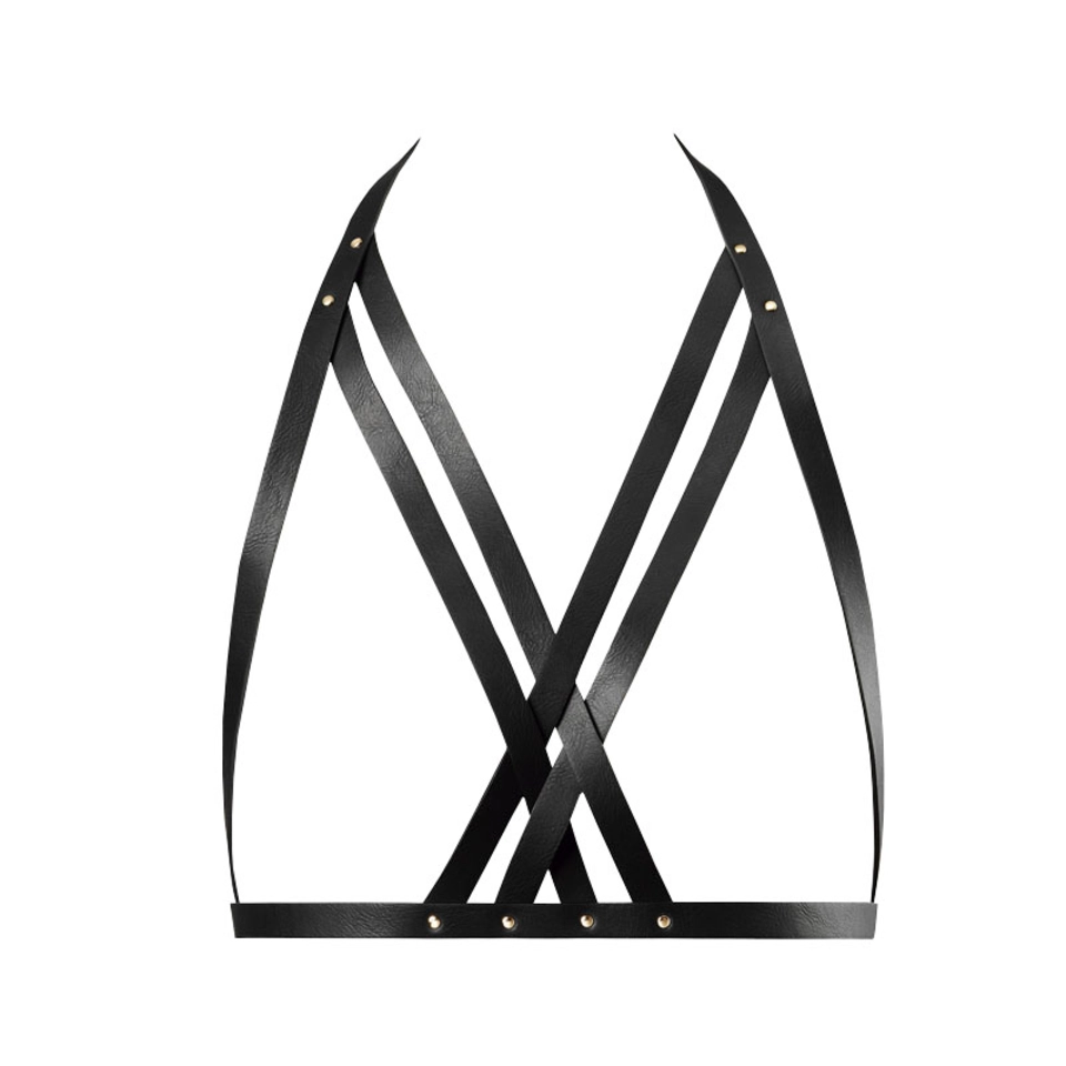 Bijoux Indiscrets Maze Reggiseno Aperto con Cinturini Colore Nero