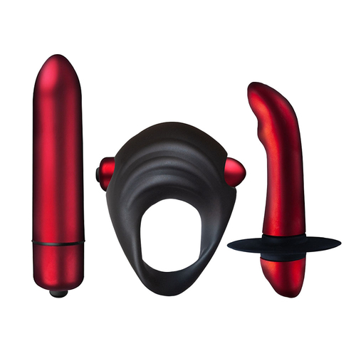 Rocks-Off Truly Yours Red Temptations Set aus Vibro-Bullets und Vibro-Ring