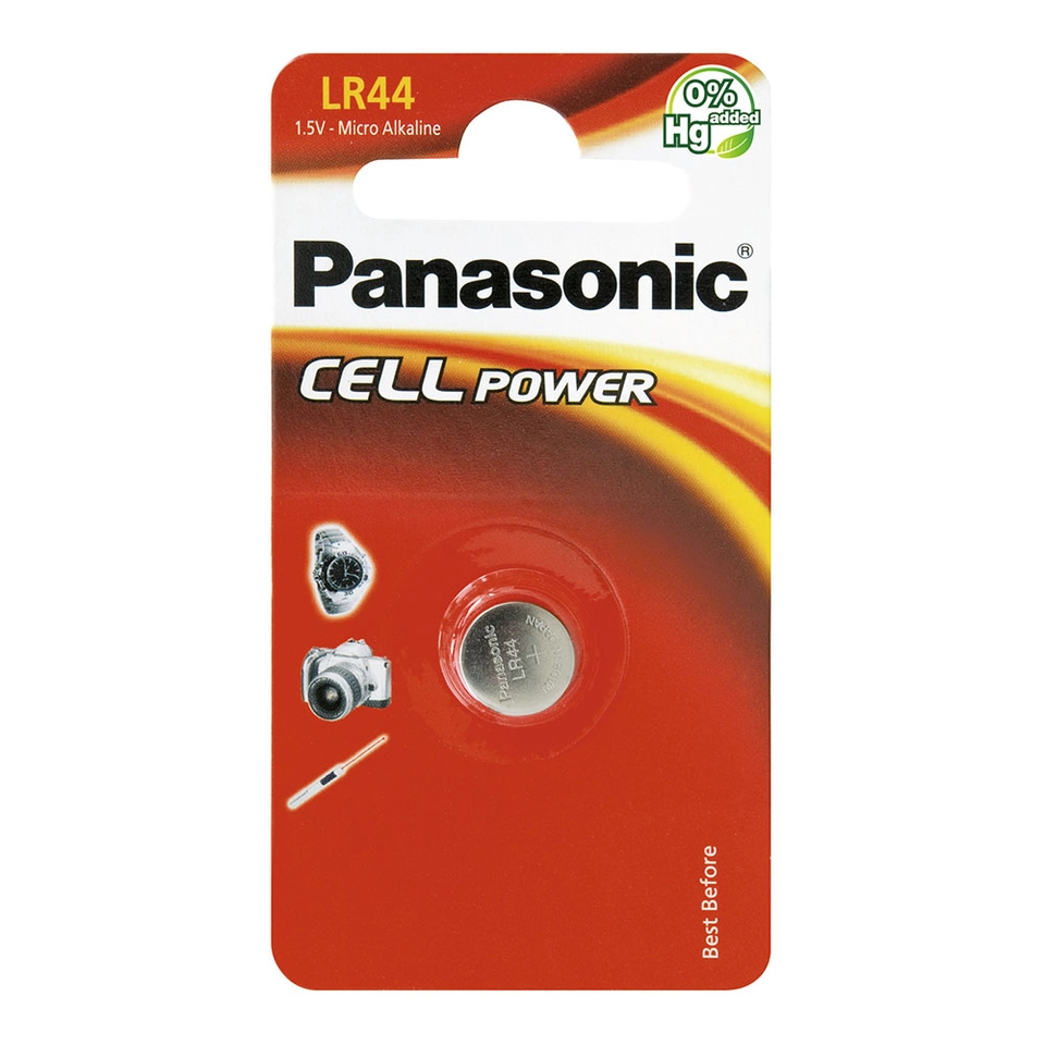 Panasonic Cell Power LR44 Pilhas