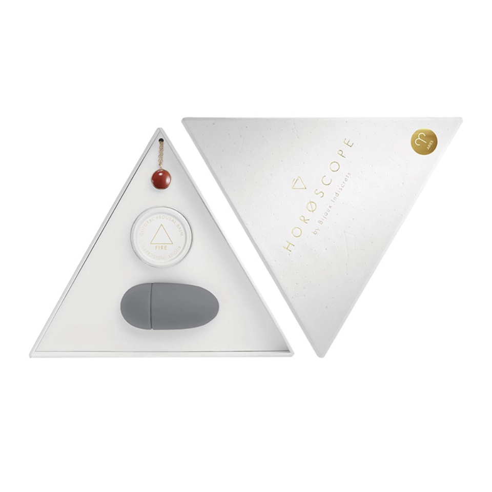 Bijoux Indiscrets Horoscope Ariete Kit contenente Pietra Zodiacale, Balsamo e Vibratore da Dito