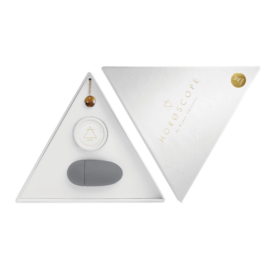 Bijoux Indiscrets Horoscope Gemelli Kit contenente Pietra Zodiacale, Balsamo e Vibratore da Dito