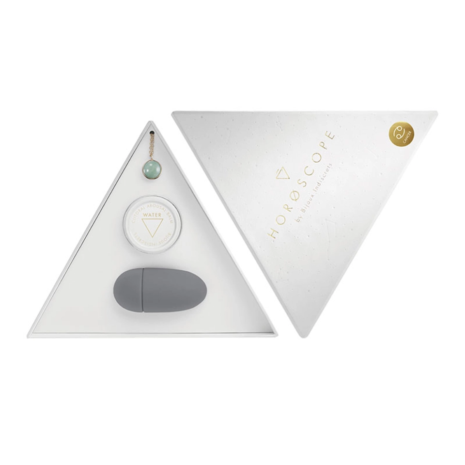 Bijoux Indiscrets Horoscope Cancer Pack de Pierre du Zodiaque, Baume et Vibro de Doigt