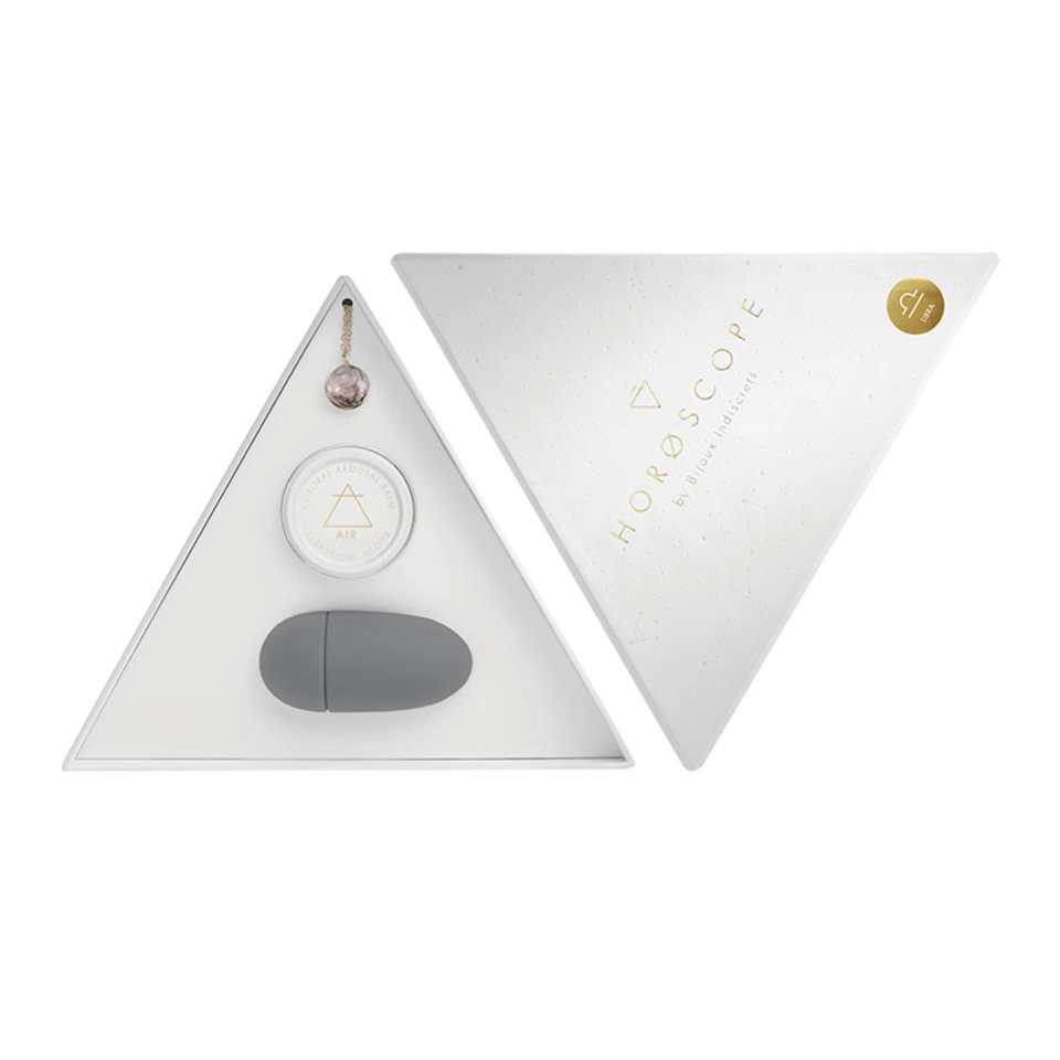 Bijoux Indiscrets Horoscope Balança Kit de Pedra Zodiacal, Bálsamo e Vibrador de Dedo