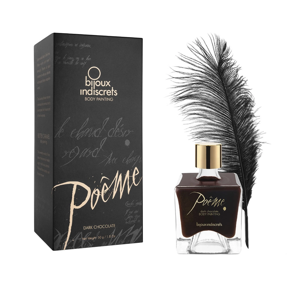 Bijoux Indiscrets Poême Chocolate Preto Tinta Corporal Comestível