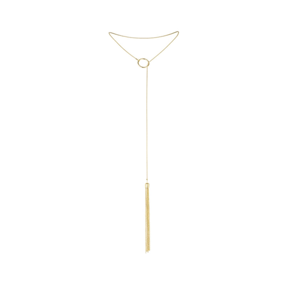 Bijoux Indiscrets The Magnifique Collection Gold Metallische Halskette mit Fransen
