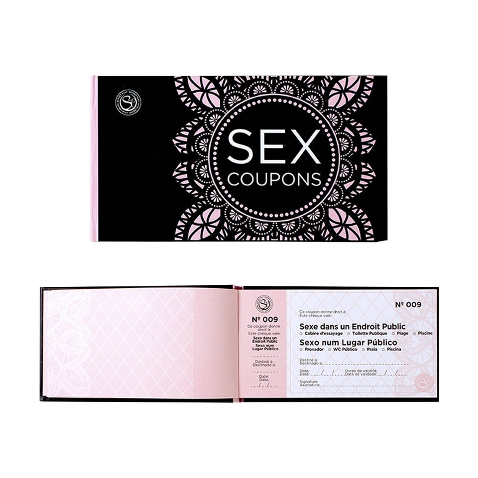 Secret Play Sex Coupons Chéquier Langues Français et Portugais
