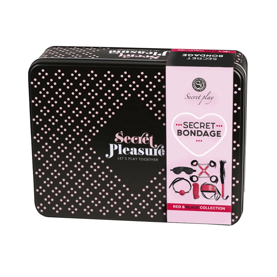 Secret Play Secret Pleasure Secret Bondage Kit Rojo
