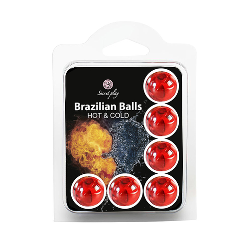 Secret Play Brazilian Balls Hot and Cold Effect Pack of 6