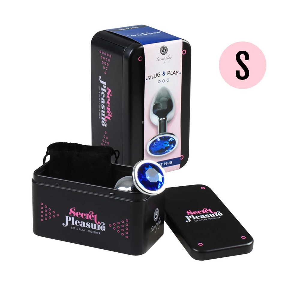 Secret Play Secret Pleasure Plug & Play Analplug Größe S Farbe Blau Schachtel
