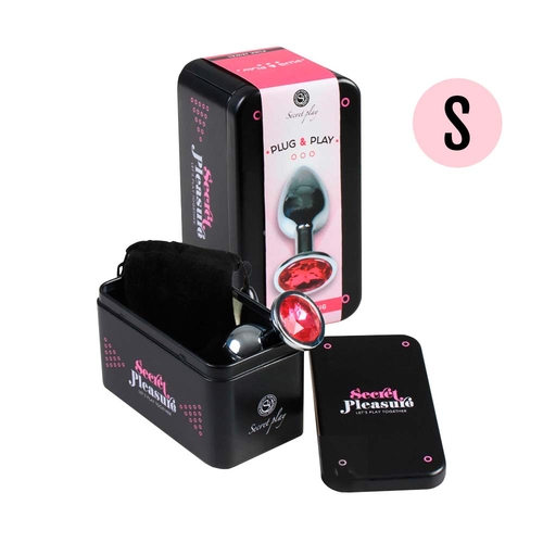 Secret Play Secret Pleasure Plug & Play Analplug Größe S Farbe Pink Schachtel