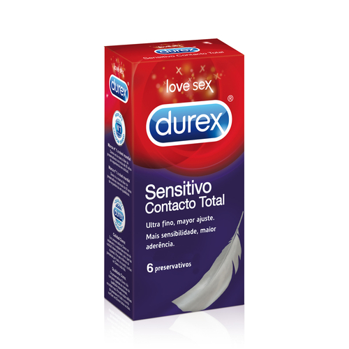 Durex Sensitivo Contacto Total - 6 Unidades