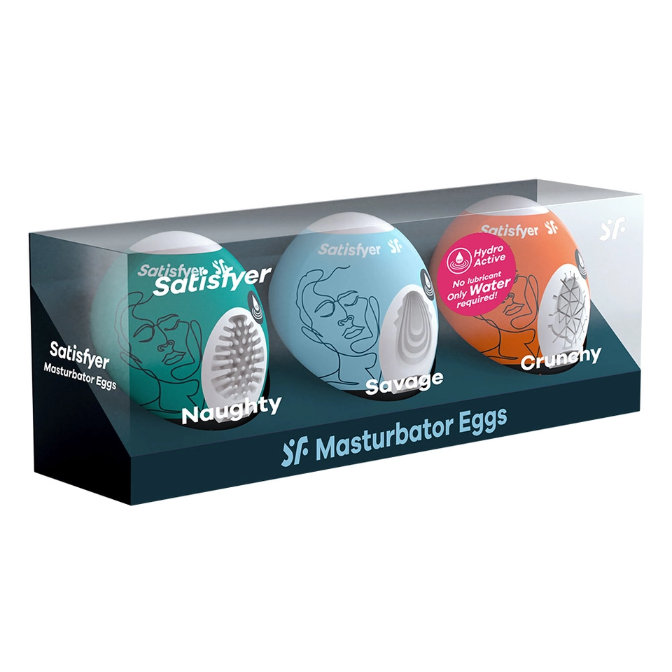 Satisfyer Eggcited (Pack 3 Uds. Naughty, Savage, Crunchy)
