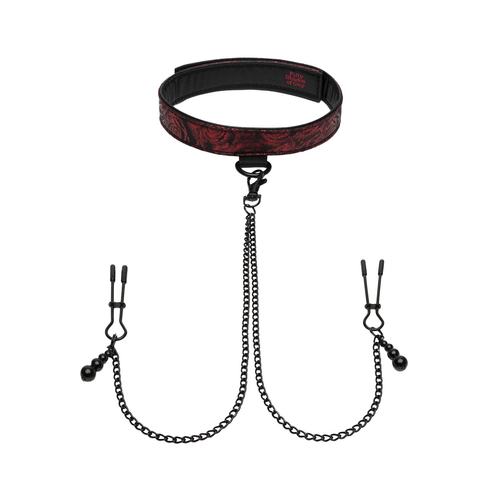 Fifty Shades of Grey Sweet Anticipation Collar Nipple Clamps