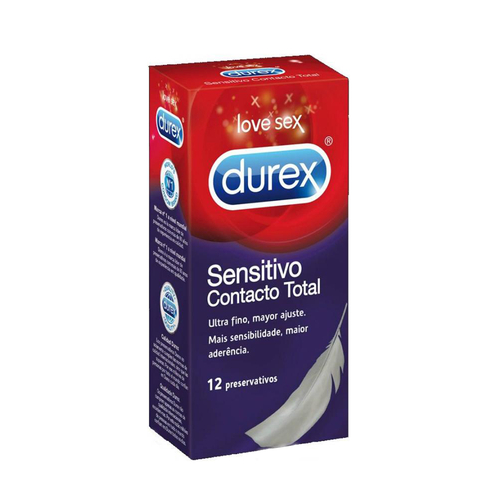 Durex Sensitivo Contacto Total - 12 Unidades