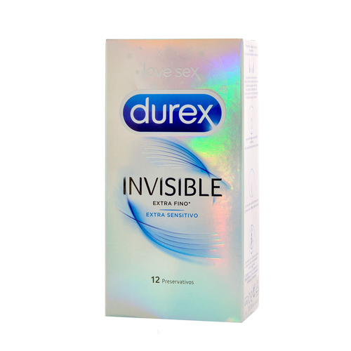 Durex Invisible Extra Sensitivo Caja de 12 
